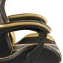 Gaming chair with footrest black and gold synthetic leather by vidaXL, Office chairs - Ref: Foro24-20528, Price: 127,72 €, Di...