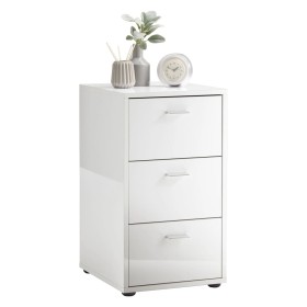 FMD Mesita de noche con 3 cajones blanco brillante von , Nachttische - Ref: Foro24-429455, Preis: 179,93 €, Rabatt: %