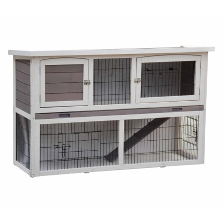 @Pet Conejera Bigfoot madera blanca 137x50x85 cm 26024 von , Käfige und Lebensräume für Kleintiere - Ref: Foro24-423372, Prei...