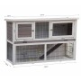 @Pet Conejera Bigfoot madera blanca 137x50x85 cm 26024 von , Käfige und Lebensräume für Kleintiere - Ref: Foro24-423372, Prei...