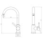 SCHÜTTE Grifo mezclador para fregadero CORNWALL cromado by , Faucets - Ref: Foro24-425820, Price: 76,79 €, Discount: %