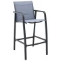 Sillas altas de jardín 4 unidades textilene gris von , Gartenstühle - Ref: Foro24-48119, Preis: 264,49 €, Rabatt: %