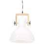 Lámpara colgante industrial 25 W blanca redonda 30 cm E27 by , Lamps - Ref: Foro24-320539, Price: 66,59 €, Discount: %