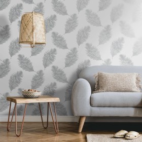 DUTCH WALLCOVERINGS Papel pintado Fawning Feather gris claro by , Painted paper - Ref: Foro24-437410, Price: 21,05 €, Discoun...