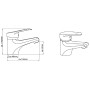 SCHÜTTE Grifo mezclador de lavabo TESSA cromado by , Faucets - Ref: Foro24-438659, Price: 51,16 €, Discount: %