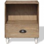 Mesita de noche marrón madera maciza von , Nachttische - Ref: Foro24-243161, Preis: 72,41 €, Rabatt: %