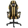 Black and gold synthetic leather gaming chair by vidaXL, Office chairs - Ref: Foro24-20520, Price: 121,50 €, Discount: %