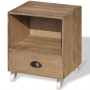 Mesita de noche marrón madera maciza von , Nachttische - Ref: Foro24-243161, Preis: 72,41 €, Rabatt: %