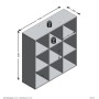 FMD Estantería con 9 compartimentos blanco by , Bookcases and shelves - Ref: Foro24-429434, Price: 149,11 €, Discount: %