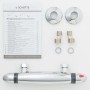 SCHÜTTE Grifo mezclador termostático para ducha SUPRA cromado by , Faucets - Ref: Foro24-434561, Price: 72,82 €, Discount: %