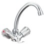 SCHÜTTE Grifo mezclador bimando para lavabo SAVINO cromado by , Faucets - Ref: Foro24-438684, Price: 36,51 €, Discount: %