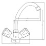 SCHÜTTE Grifo mezclador de lavabo bimando BRILLANT cromado by , Faucets - Ref: Foro24-438690, Price: 51,07 €, Discount: %