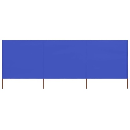 Paravientos de playa de 3 paneles tela azul celeste 400x80 cm by , Umbrellas - Ref: Foro24-47145, Price: 30,40 €, Discount: %