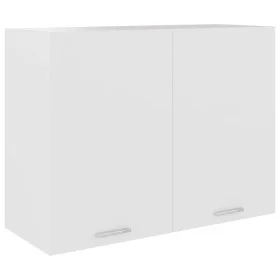 White engineered wood kitchen hanging cabinet 80x31x60 cm by vidaXL, Kitchen cabinets - Ref: Foro24-801276, Price: 68,55 €, D...