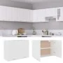 White engineered wood kitchen hanging cabinet 80x31x60 cm by vidaXL, Kitchen cabinets - Ref: Foro24-801276, Price: 68,44 €, D...