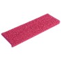 Alfombras de peldaños de escalera 15 uds rosa 65x21x4 cm de , Alfombrillas para escalones - Ref: Foro24-326203, Precio: 71,28 €
