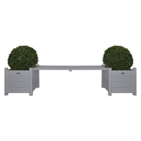 Maceteros grises con banco, Esschert Design CF33G by , Pots and planters - Ref: Foro24-404625, Price: 168,78 €, Discount: %