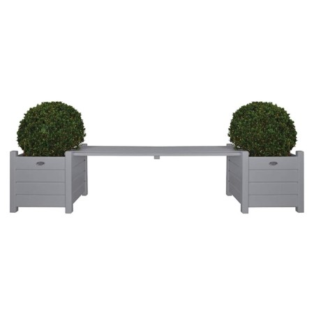 Maceteros grises con banco, Esschert Design CF33G von , Töpfe und Pflanzgefäße - Ref: Foro24-404625, Preis: 168,78 €, Rabatt: %