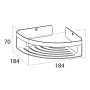 Tiger Cesta para cuarto de baño de esquina Caddy plateado 1400430946 by , Bathtub trays - Ref: Foro24-418303, Price: 52,56 €,...