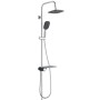 SCHÜTTE Set de ducha fija con bandeja lateral AQUASTAR cromo-antracita by , shower heads - Ref: Foro24-435029, Price: 100,65 ...