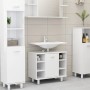 Badezimmerschrank weiß glänzend Sperrholz 60x32x53,5cm von vidaXL, Badezimmermöbel - Ref: Foro24-802639, Preis: 56,93 €, Raba...