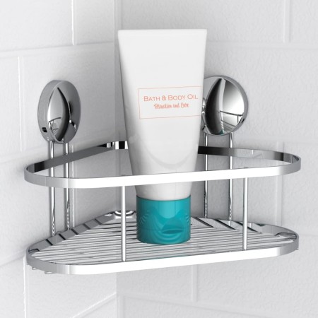 EISL Cesta de ducha cromada 22x18x13 cm by , soap dishes - Ref: Foro24-438826, Price: 31,76 €, Discount: %