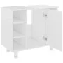 Badezimmerschrank weiß glänzend Sperrholz 60x32x53,5cm von vidaXL, Badezimmermöbel - Ref: Foro24-802639, Preis: 54,38 €, Raba...