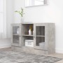 Graue Vitrine aus Holzwerkstoff, 120 x 30,5 x 70 cm von vidaXL, Sideboards - Ref: Foro24-802790, Preis: 86,07 €, Rabatt: %