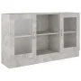 Gray engineered wood display case 120x30.5x70 cm by vidaXL, Sideboards - Ref: Foro24-802790, Price: 84,52 €, Discount: %