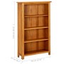 Estantería de 4 niveles de madera maciza de roble 70x22x110 cm von , Bücherregale und Regale - Ref: Foro24-331735, Preis: 179...