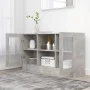 Gray engineered wood display case 120x30.5x70 cm by vidaXL, Sideboards - Ref: Foro24-802790, Price: 84,52 €, Discount: %