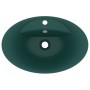 Lavabo lujo con rebosadero cerámica verde oscuro 58,5x39 cm von , Sinkt - Ref: Foro24-146937, Preis: 88,73 €, Rabatt: %