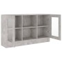 Gray engineered wood display case 120x30.5x70 cm by vidaXL, Sideboards - Ref: Foro24-802790, Price: 86,07 €, Discount: %
