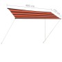 Toldo retráctil naranja y marrón 400x150 cm von , Markisen - Ref: Foro24-145899, Preis: 72,16 €, Rabatt: %