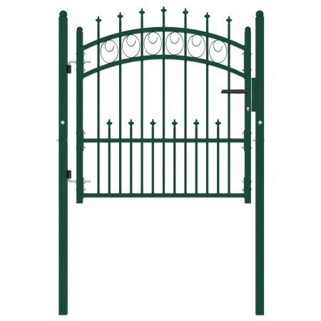 Puerta de valla con picos acero verde 100x100 cm von , Gartentore - Ref: Foro24-146383, Preis: 149,74 €, Rabatt: %
