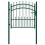 Puerta de valla con picos acero verde 100x100 cm von , Gartentore - Ref: Foro24-146383, Preis: 149,74 €, Rabatt: %