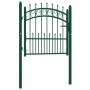 Puerta de valla con picos acero verde 100x100 cm von , Gartentore - Ref: Foro24-146383, Preis: 149,74 €, Rabatt: %