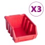 Kit de cajas de almacenaje 34 pzas paneles de pared rojo negro von , Werkzeugschränke - Ref: Foro24-150811, Preis: 28,73 €, R...