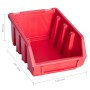 Kit de cajas de almacenaje 34 pzas paneles de pared rojo negro von , Werkzeugschränke - Ref: Foro24-150811, Preis: 28,73 €, R...