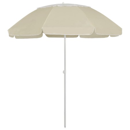 Sombrilla de playa amarillo arena 300 cm de , Sombrillas - Ref: Foro24-314715, Precio: 37,98 €, Descuento: %