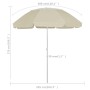 Sombrilla de playa amarillo arena 300 cm de , Sombrillas - Ref: Foro24-314715, Precio: 37,98 €, Descuento: %