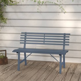 Banco de jardín acero gris 110 cm de , Bancos de jardín - Ref: Foro24-317136, Precio: 85,40 €