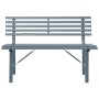 Banco de jardín acero gris 110 cm de , Bancos de jardín - Ref: Foro24-317136, Precio: 86,18 €, Descuento: %