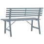 Banco de jardín acero gris 110 cm de , Bancos de jardín - Ref: Foro24-317136, Precio: 86,18 €, Descuento: %