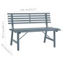 Banco de jardín acero gris 110 cm de , Bancos de jardín - Ref: Foro24-317136, Precio: 86,18 €, Descuento: %