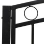 Banco de jardín con mesa acero negro 120 cm by , garden benches - Ref: Foro24-319584, Price: 129,18 €, Discount: %