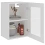 Weißer Hängeschrank aus Holzwerkstoff und Glas, 40 x 31 x 60 cm von vidaXL, Küchenschränke - Ref: Foro24-802505, Preis: 44,79...
