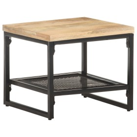 Mesa auxiliar de madera maciza de mango 40x40x35 cm by , Side tables - Ref: Foro24-320241, Price: 62,62 €, Discount: %
