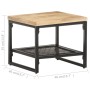 Mesa auxiliar de madera maciza de mango 40x40x35 cm by , Side tables - Ref: Foro24-320241, Price: 62,62 €, Discount: %