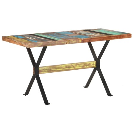 Mesa de comedor de madera maciza reciclada 140x70x76 cm by , Kitchen and dining tables - Ref: Foro24-321607, Price: 243,94 €,...